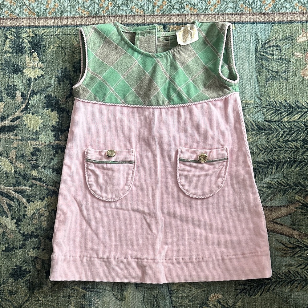 The Beaufort Bonnet Company Green and Pink Plaid Jumper